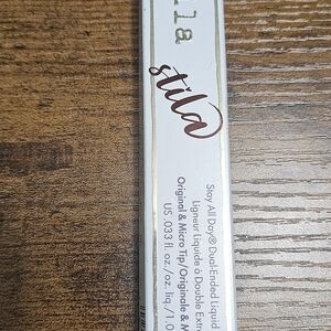 Stila Double-Ended Liquid Eyeliner Intense Blach Sagria - Original & Micro Tip
